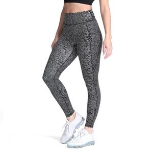 Buffbunny Black & White Polka Dot High-Waisted Leggings‎ Workout Gym Women XL